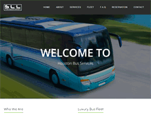 Tablet Screenshot of houstonbusservices.com